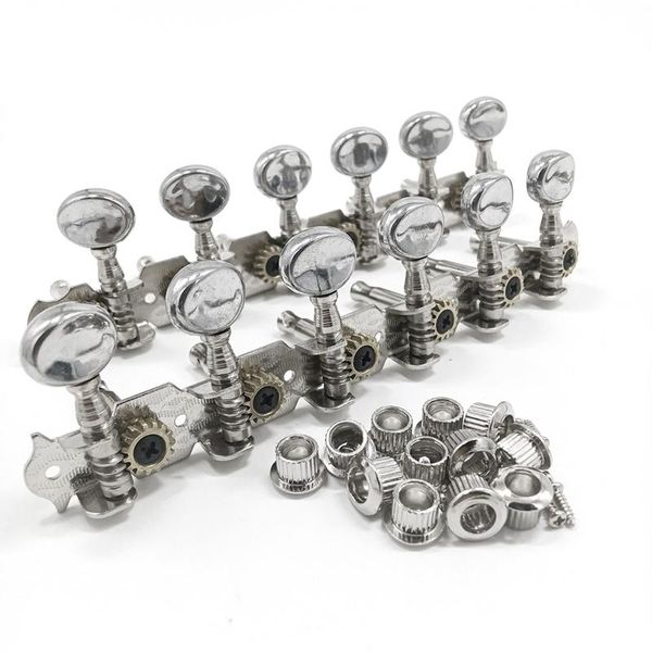 golf training aids 6l 6r tuning pegs tuners machine heads string for 12 acoustic guitar accessory part silver